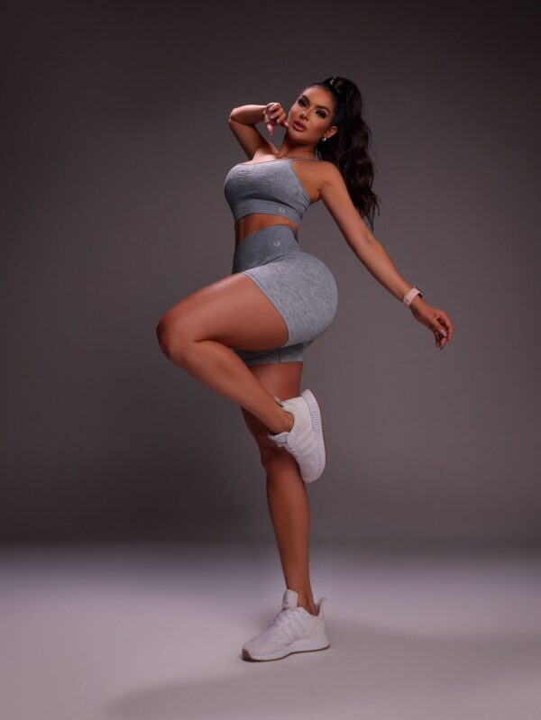 Conjunto Short/top Seamless Mescla-P Viamafia - Image 3