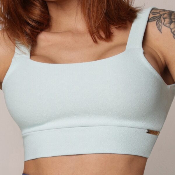 Top Cropped Faixa Jacquard Moving
